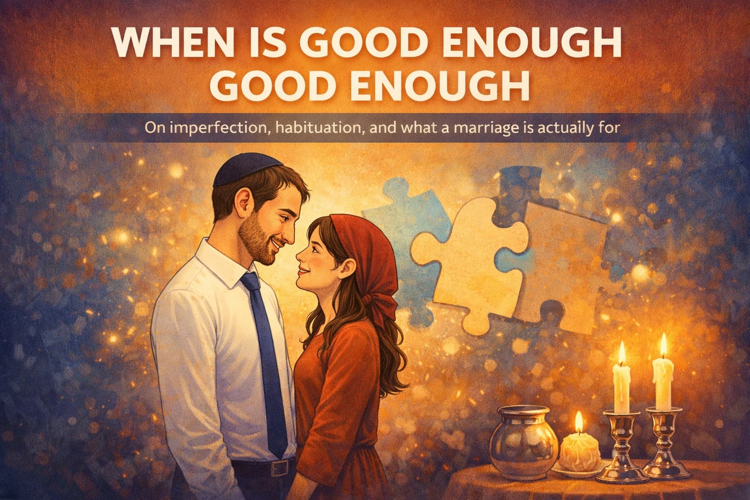 WHEN IS GOOD ENOUGH GOOD ENOUGH