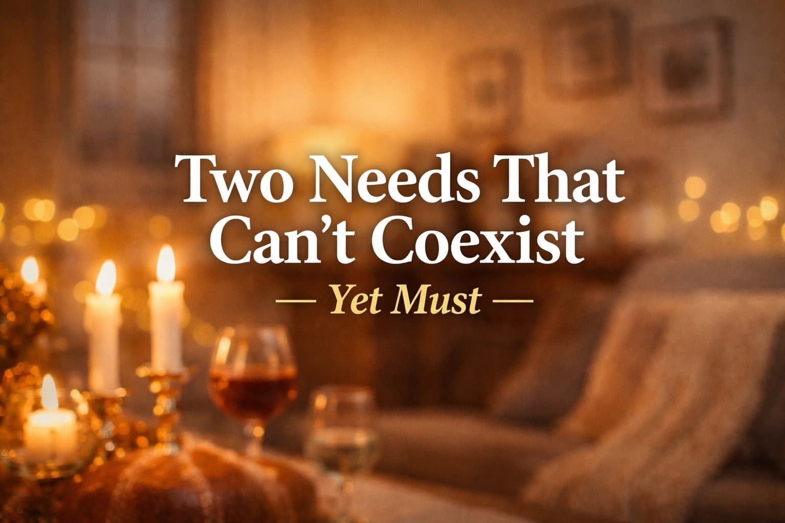 Two Needs That Cannot Coexist — Yet Must